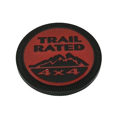 מדבקת טרייל רייטד אדומה רקע שחור