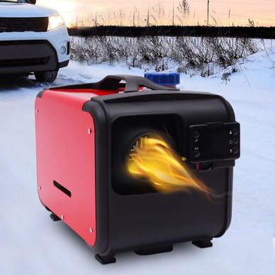 מחמם לאוהל עם צג, שלט ואביזרים